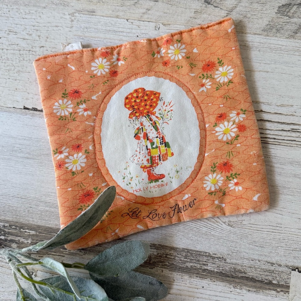 Vintage Muted Orange Holly Hobby Hot Pad Pot Holder ~ American Greetings
